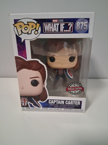 Funko Pop Captain Carter #875 Marvel Studios What If...? #875 - Produto Original