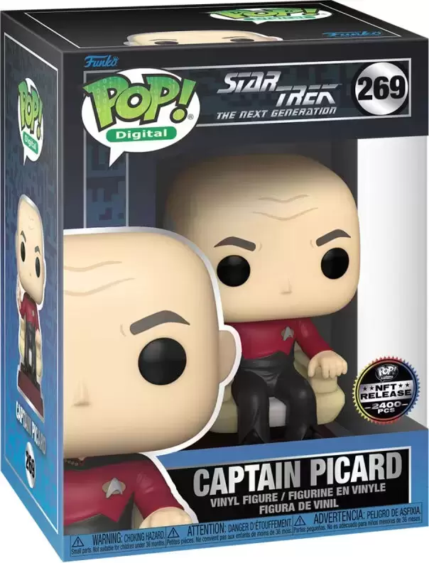 Funko Pop Captain Picard NFT Release (2400 PCs)-NFT FUNKO POP-269