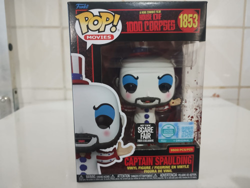 Funko Pop Captain Spaulding #1853 Exclusive  9500 Pcs House Of 1000 Corpses #1 - Produto Original