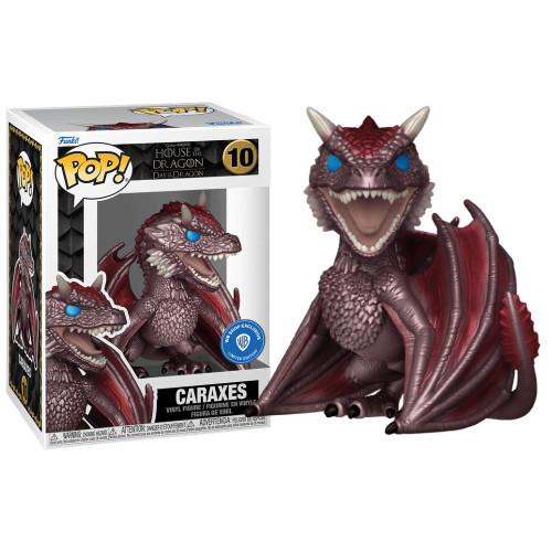 Funko Pop Caraxes Metallic WB Exclusive House Of The Dragon #10 - Produto Original