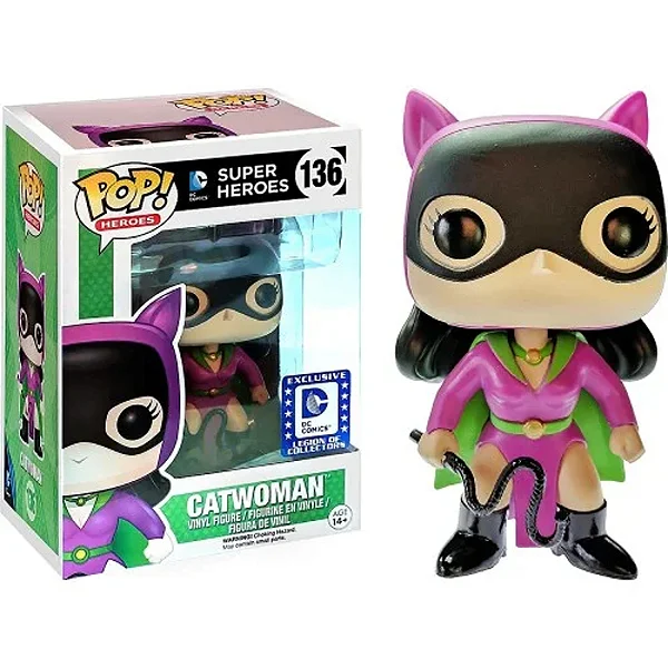 Funko Pop Catwoman Legion of Collectors Exclusivo DC Super Heroes #136 - Produto Original