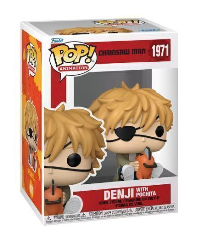 Funko Pop Chainsaw Man Denji with Pochita 1971 Chainsaw Man #1971 - Produto Original