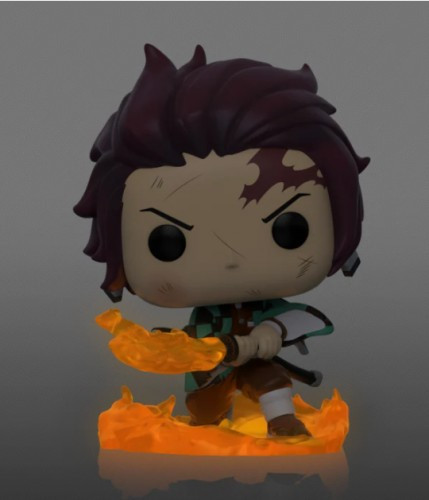 Funko Pop Chase Exclusive - Tanjiro Kamado Hinokami Kagura Dance (glows) - Demon Slayer: Kimetsu No Yaiba - #874
