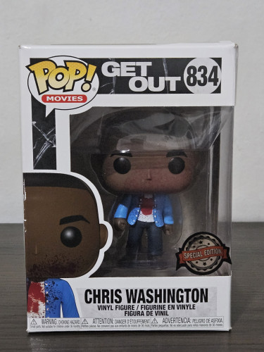 Funko Pop Chris Washington 834 Caixa Com Detalhes - Corra!-Get Out-834
