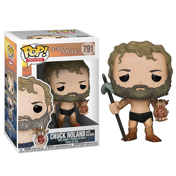 Funko Pop Chuck Noland com Wilson Cast Away (Náufrago) #790 - Produto Original