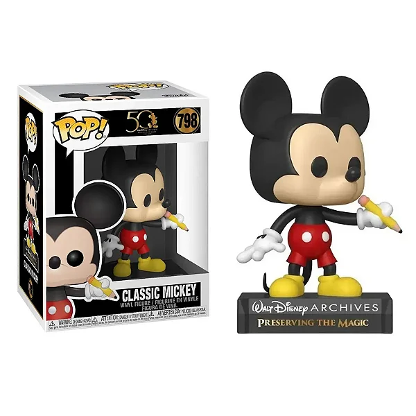 Funko Pop Classic Mickey (caixa danificada)-Walt Disney Archives-798