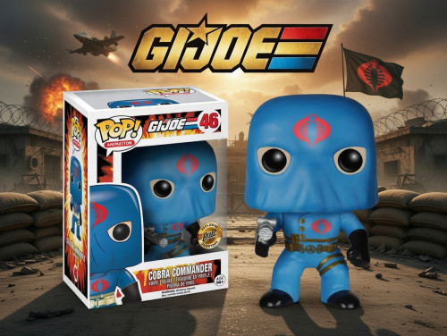 Funko Pop Cobra Commander Bait Exclusive Gi Joe #46 - Produto Original