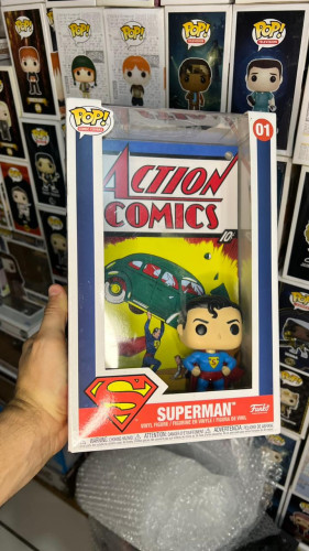 Funko Pop Comic Covers - Superman - Action Comics Dc Comic Covers #1 - Produto Original
