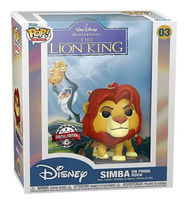 Funko Pop Cover - Simba *selo Amazon Exclusive* The Lion King #03 - Produto Original