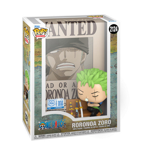 Funko Pop Cover Roronoa Zoro Exclusivo One Piece #2124 - Produto Original