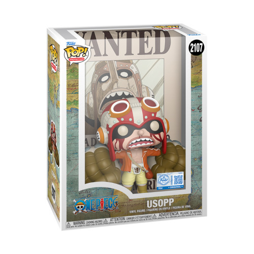 Funko Pop Cover Usopp Exclusivo One Piece #2107 - Produto Original