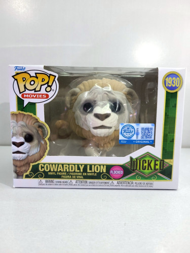 Funko Pop Cowardly Lion - Special Edition e Flocked (Detalhes na caixa) Wicked #1930 - Produto Original