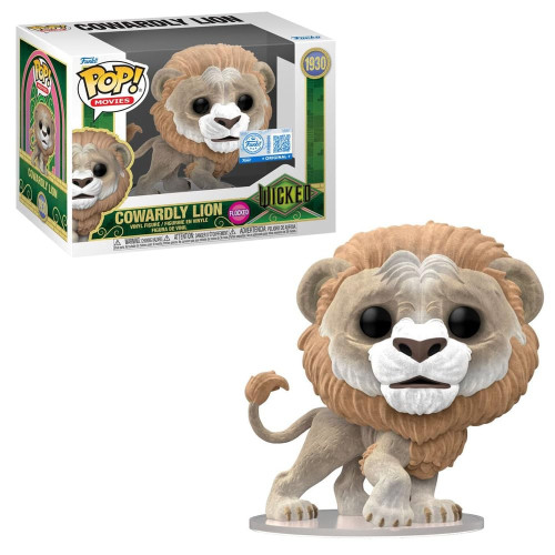 Funko Pop Cowardly Lion #1930 Flocked Exclusivo Wicked MOVIES WICKED #1 - Produto Original