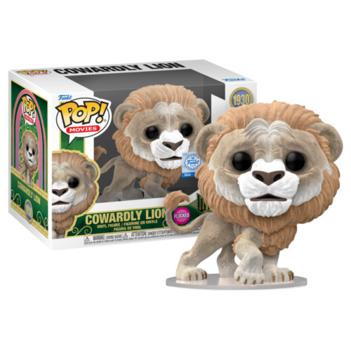 Funko Pop Cowardly Lion Flocked Exclusive Wicked: For Good #1930 - Produto Original