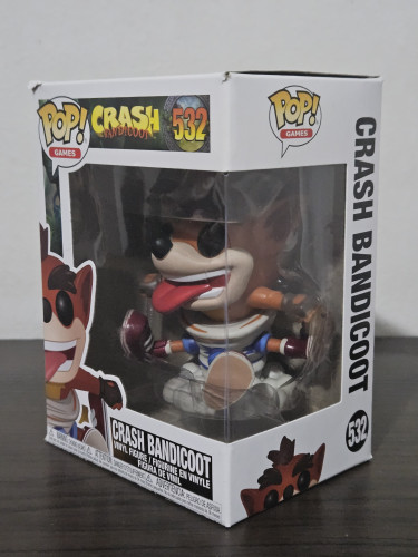 Funko Pop Crash Bandicoot 592 Caixa com Detalhes - Crash Bandicoot - #592