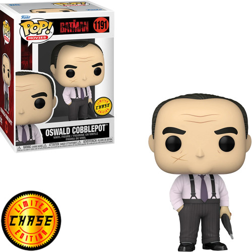 Funko Pop Dc The Batman Oswald Cobblepot 1191 Chase Colecionável Pinguim Boneco-The Batman-1191