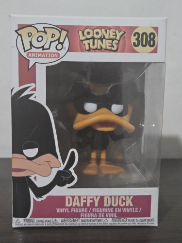Funko Pop Daffy Duck 308 Caixa levemente desbotada Patolino-Animation Looney Tunes-308
