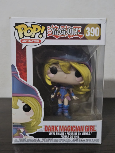 Funko Pop Dark Magician Girl 390 Etiqueta Piticas Feiticeira Negra Yu-Gi-Oh!-Yugioh-390
