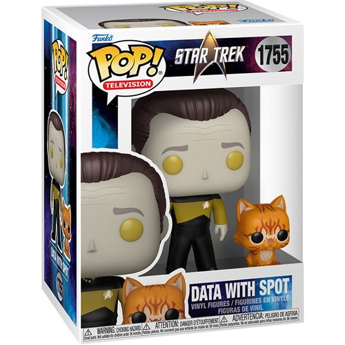Funko Pop Data With Spot-Star Trek-1755