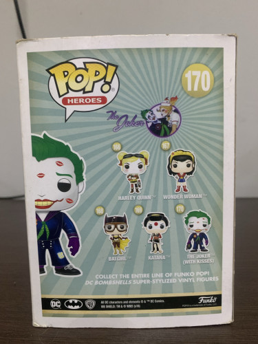 Funko Pop Dc Comics The Joker White Kisses Hot Topic - DC Bombshells - #170