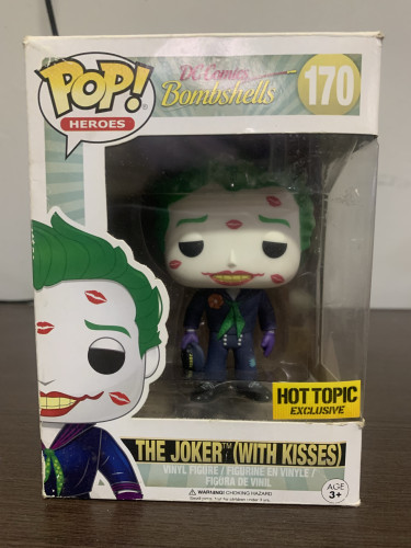 Funko Pop Dc Comics The Joker White Kisses Hot Topic-DC Bombshells-170