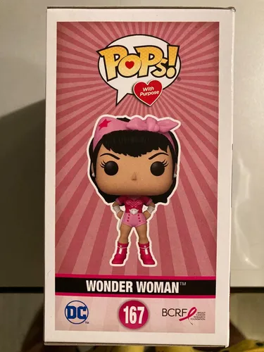 Funko Pop Dc Heroes Breast Cancer Awareness Bombshell wonder woman 167 - Dc Comics Bombshells - #167