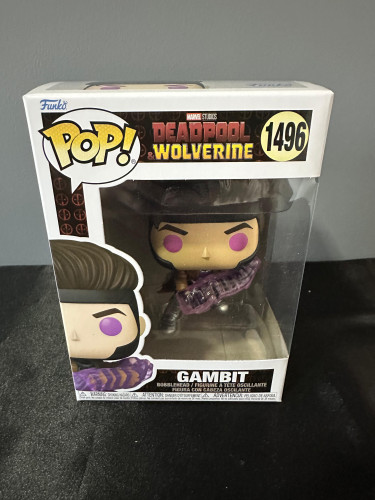 Action Figures Funko Pop Deadpool E Wolverine Gambit 1496 - Marvel Studios - #