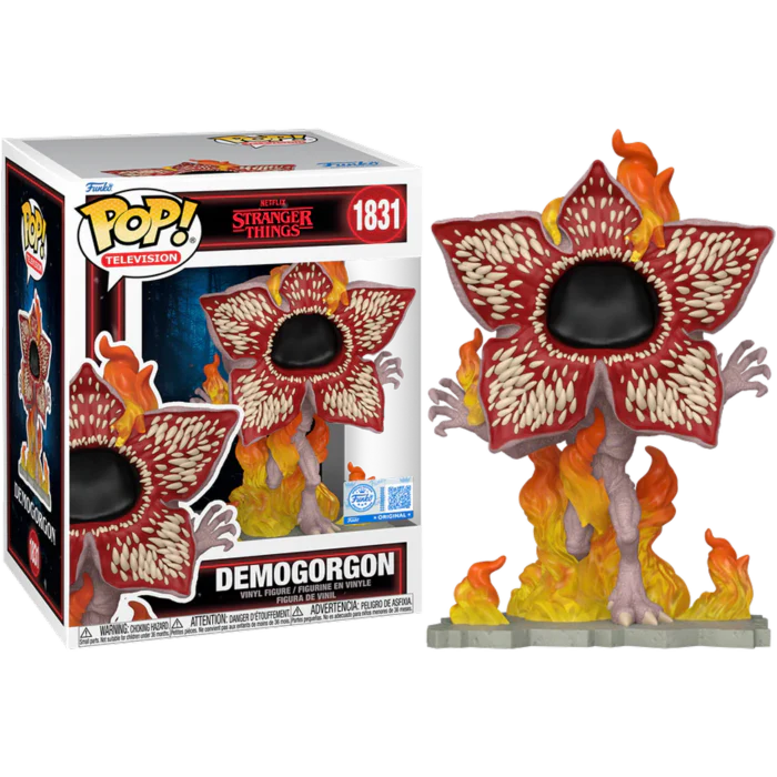Funko Pop Deluxe Demogorgon on Fire Exclusive Stranger Things #1831 - Produto Original