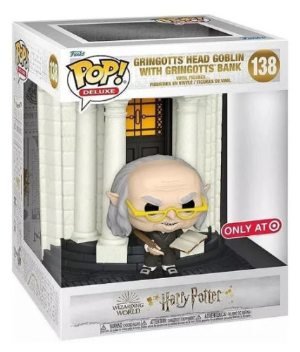 Funko Pop Deluxe Gringotts Head Goblin with Gringotts Bank *Exclusive Target* Harry Potter #138 - Produto Original