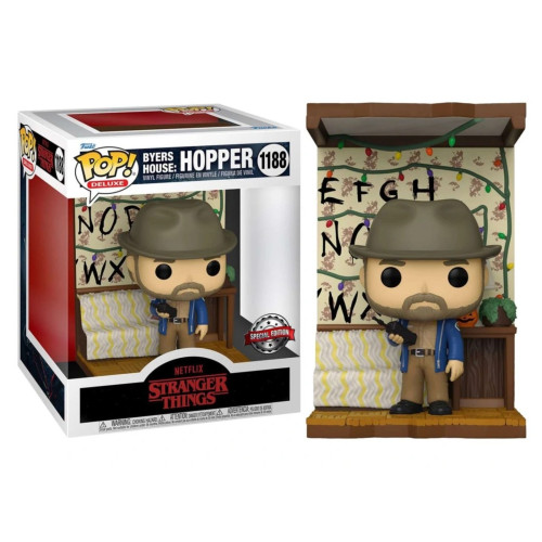 Funko Pop Deluxe Hopper In Byers House Exclusive Stranger Things #1188 - Produto Original