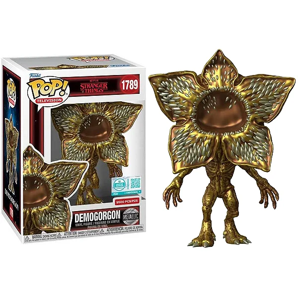 Funko Pop Demogorgon Metallic 9500 pcs Stranger Things #1789 - Produto Original