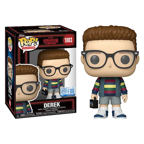 Funko Pop Derek Exclusive Stranger Things #1803 - Produto Original