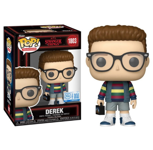 Funko Pop Derek Turnbow #1803 - Exclusivo Amazon - Special Edition Netflix Stranger Things #1803 - Produto Original