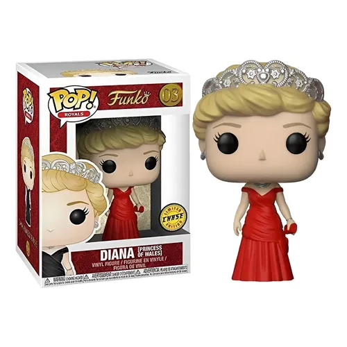 Funko Pop Diana Princess Of Wales Chase * Caixa Com Detalhes * The Royal Family #03 - Produto Original