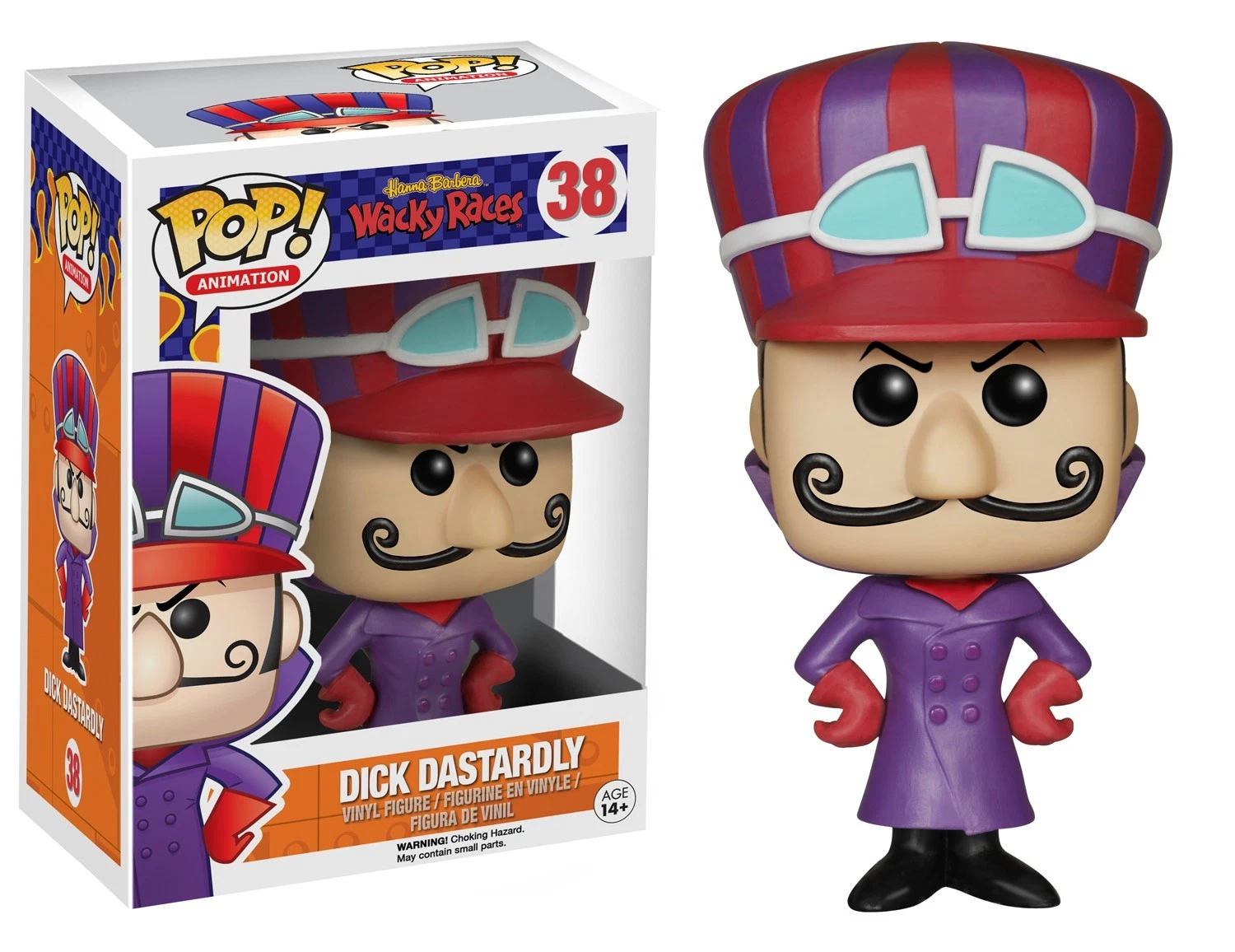 Funko Pop Dick Dastardly Hanna Barbera Wacky Races #38 - Produto Original