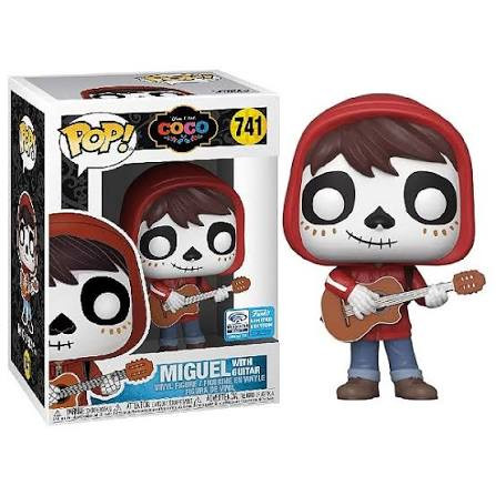 Funko Pop Disney -  Miguel With Guitar - Vaulted - Exclusive Woundrous Convention 2020 Coco – A Vida é Uma Festa #741 - Produto Original