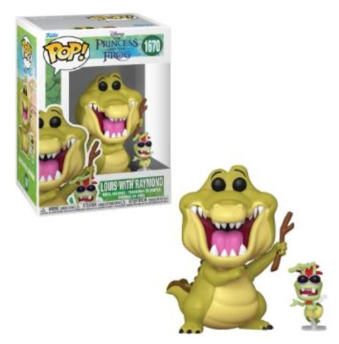 Funko Pop Disney 1670 - Louis with Raymond A Princesa E O Sapo #1670 - Produto Original