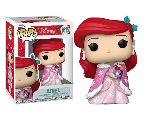 Funko Pop Disney A Pequena Sereia Natal Princesa Ariel 1615 Disney #1615 - Produto Original