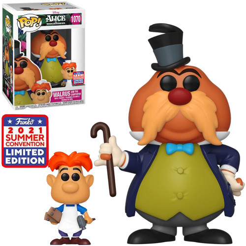 Funko Pop Disney Alice in Wonderland Walrus and the Carpenter 1070 SDCC 2021 Exclusive Alice In Wonderland #1070 - Produto Original