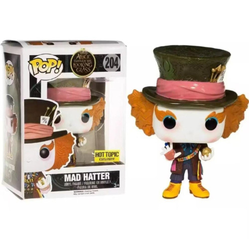 Funko Pop Disney Alice No País Das Maravilhas Chapeleiro Maluco Exclusivo Hot Topic Alice No País Das Maravilhas #204 - Produto Original
