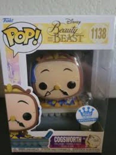Funko Pop Disney Beauty And The Beast - Cogsworth Funko Shop Exclusive 1138-Disney-1138