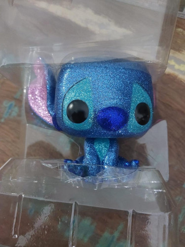 Action Figures Funko Pop Disney Stitch Diamond 159 Detalhe - Lilo E Stitch - #