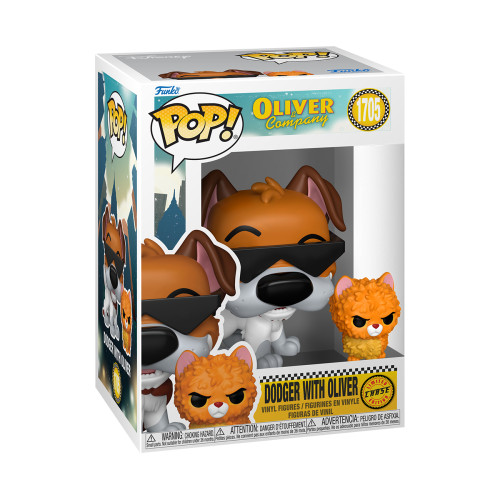 Funko Pop Dodger with Oliver Chase Oliver & Company #1705 - Produto Original