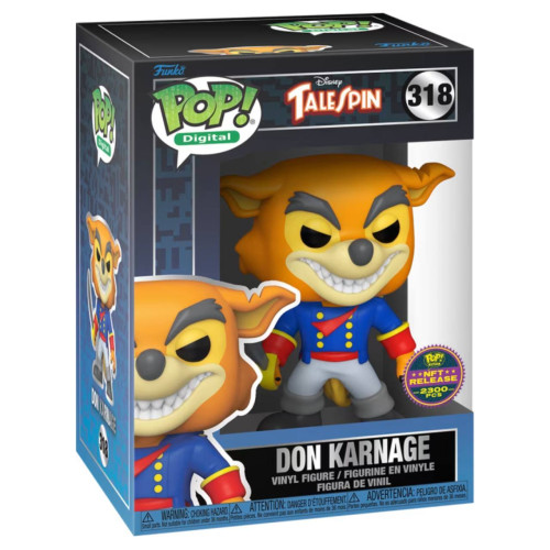 Funko Pop Don Karnage NFT Release 2300 Pcs Disney Talespin #318 - Produto Original