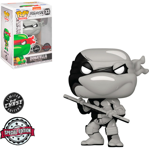 Funko Pop Donatello (Chase) (Black & White) As Tartarugas Ninjas #33 - Produto Original