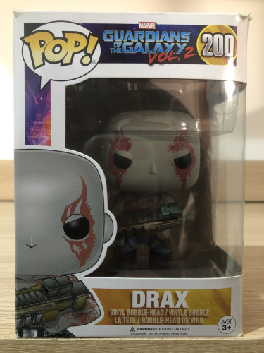 Funko Pop Drax Disney Guardiões da Galáxia Marvel Guardians Of The Galaxy Vol. 2 #200 - Produto Original