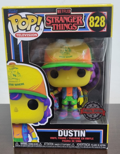 Funko Pop Dustin black light - Stranger Things - #828