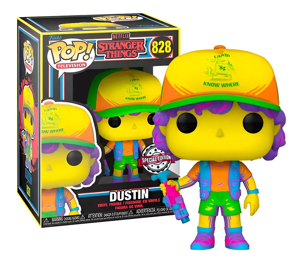 Funko Pop Dustin black light-Stranger Things-828