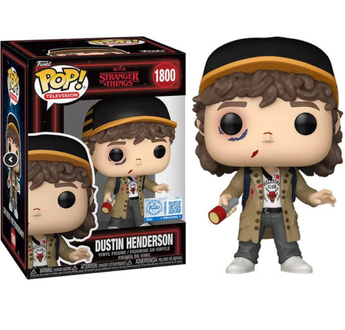Funko Pop Dustinhenderson #1800 - Exclusivo Funko.com - Special Edition Netflix Stranger Things #1798 - Produto Original