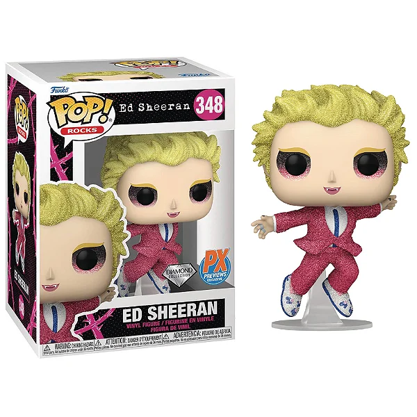 Funko Pop Ed Sheeran Bad Habits Diamond Rocks #348 - Produto Original